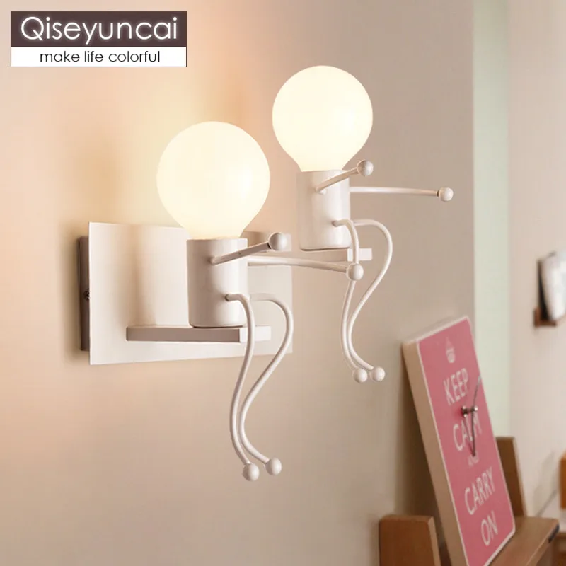 Qiseyuncai Nordic creative personality LED doll bedside lamp modern minimalist bedroom aisle staircase hallway children lighting
Qiseyuncai Nordic creative personality LED doll bedside lamp modern minimalist bedroom aisle staircase hallway children lighting