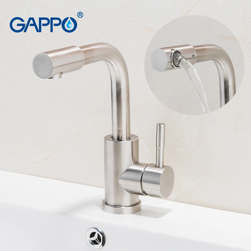 GAPPO new 304 stainless steel Brushed bath Basin Faucet Sink Mixer Taps Vanity Hot and Cold Water mixer Bathroom Faucets
GAPPO new 304 stainless steel Brushed bath Basin Faucet Sink Mixer Taps Vanity Hot and Cold Water mixer Bathroom Faucets