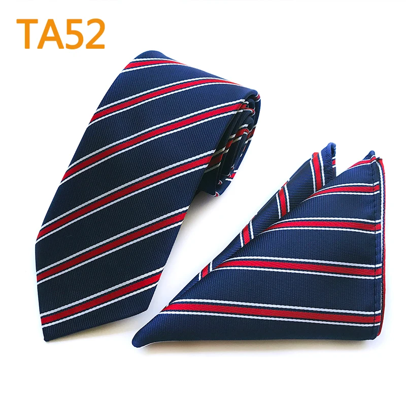 8cm Classic Design Men Formal Necktie Set Navy Blue with Red Diagonal Stripes Ties Match Handmade Pocket Square 
8cm Classic Design Men Formal Necktie Set Navy Blue with Red Diagonal Stripes Ties Match Handmade Pocket Square