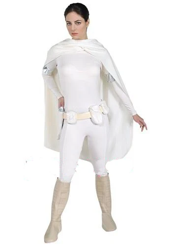Free Shipping Star Wars 2 Attack Of The Clones Padme Amidala Cosplay Costume with belt and bag(not shoe covers)
Free Shipping Star Wars 2 Attack Of The Clones Padme Amidala Cosplay Costume with belt and bag(not shoe covers)