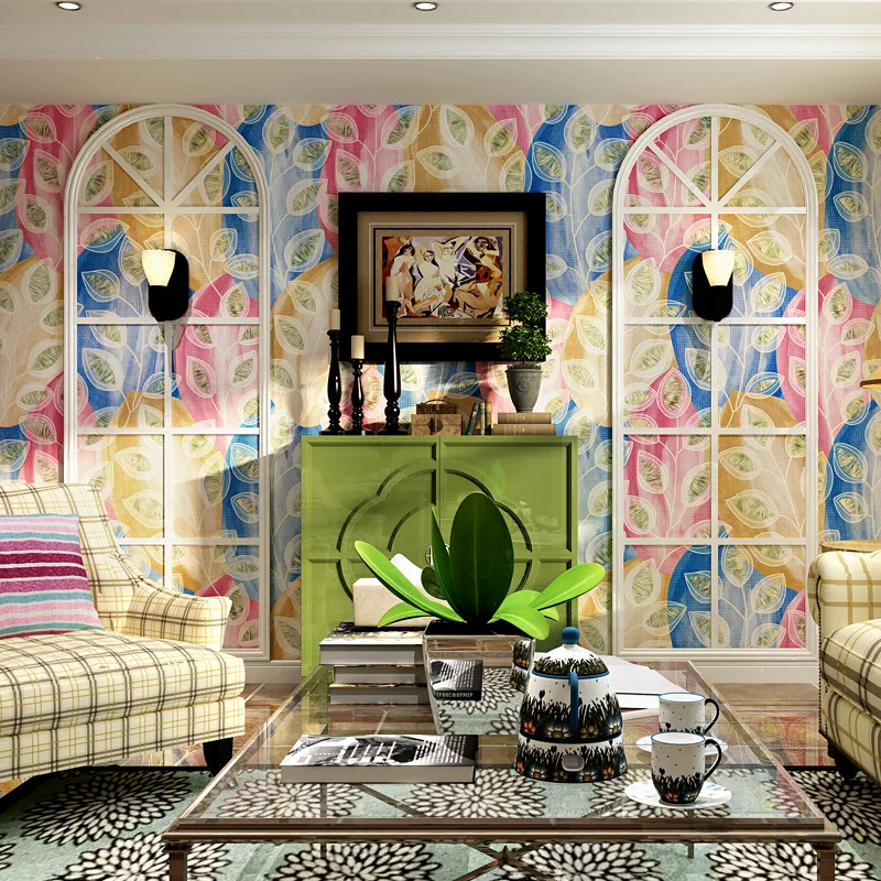 Mediterranean style wallpaper fancy American garden living room blue peacock feathers Southeast Asia TV background wallpaper
Mediterranean style wallpaper fancy American garden living room blue peacock feathers Southeast Asia TV background wallpaper