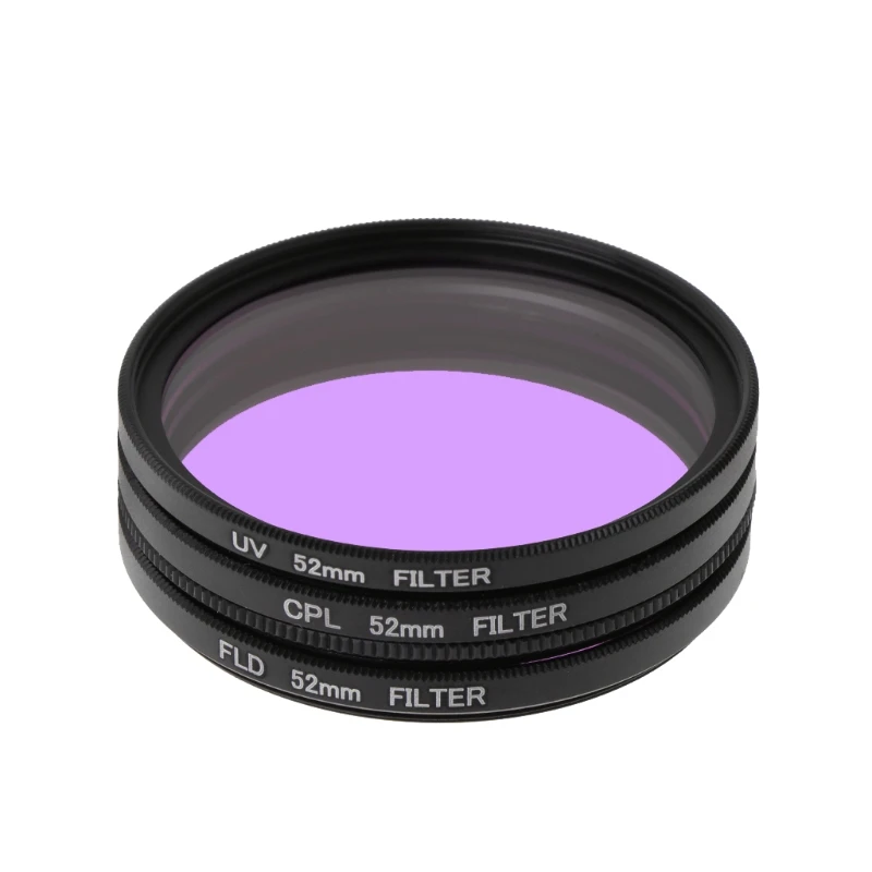 SIV 52mm UV / FLD / CPL Multi-Coated Glass Filter Lens + Case Set Photo Camera Lens Accessories
SIV 52mm UV / FLD / CPL Multi-Coated Glass Filter Lens + Case Set Photo Camera Lens Accessories