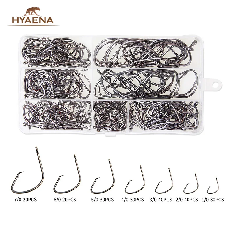 Hyaena 210Pcs/Box 7381 Fishing Hook Set Sprot Cicle Hook Fishing Bait Accessories For Carp Pesca Fishhook High Carbon Steel
Hyaena 210Pcs/Box 7381 Fishing Hook Set Sprot Cicle Hook Fishing Bait Accessories For Carp Pesca Fishhook High Carbon Steel