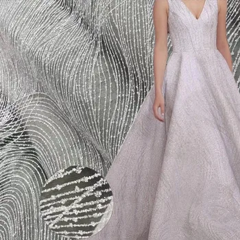 clear white French tulle lace with sparkly glitter African net fabric for bridal dress
clear white French tulle lace with sparkly glitter African net fabric for bridal dress