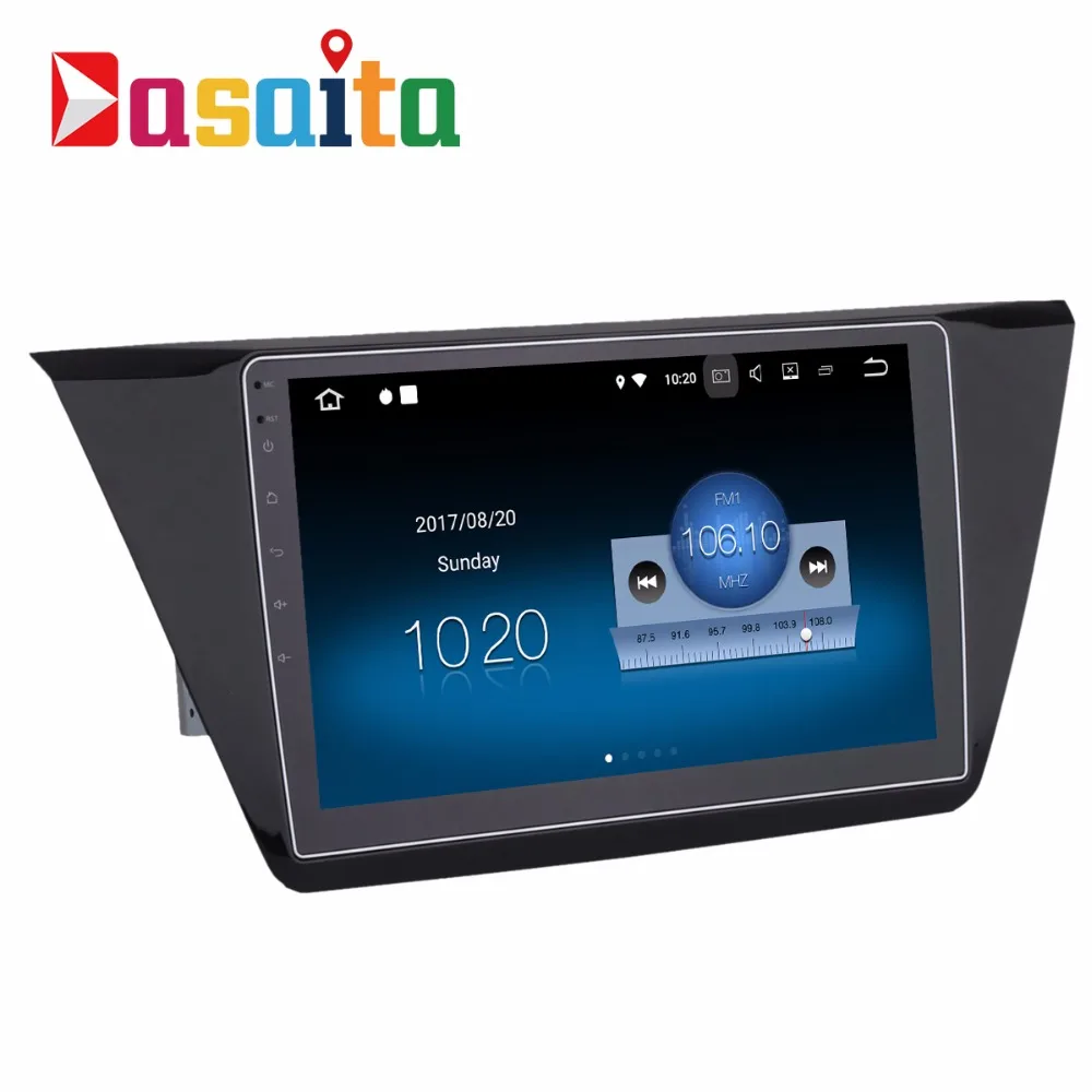 Dasaita 10.2" Android 7.1 Car GPS Player Navi for VW Touran 2016 2017 with 2G+16G Quad Core Stereo Radio Multimedia HDMI No DVD