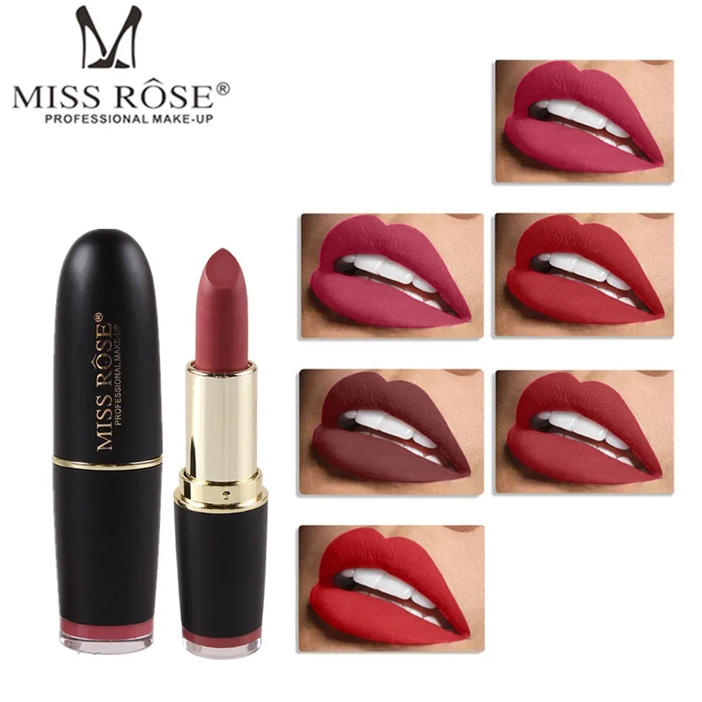 MISS ROSE 6 Color Matte Liptick Natural Velvet Long Lasting Lipsticks Women Lip Makeup Cosmetic Waterproof Lip Stick Maquillage
MISS ROSE 6 Color Matte Liptick Natural Velvet Long Lasting Lipsticks Women Lip Makeup Cosmetic Waterproof Lip Stick Maquillage