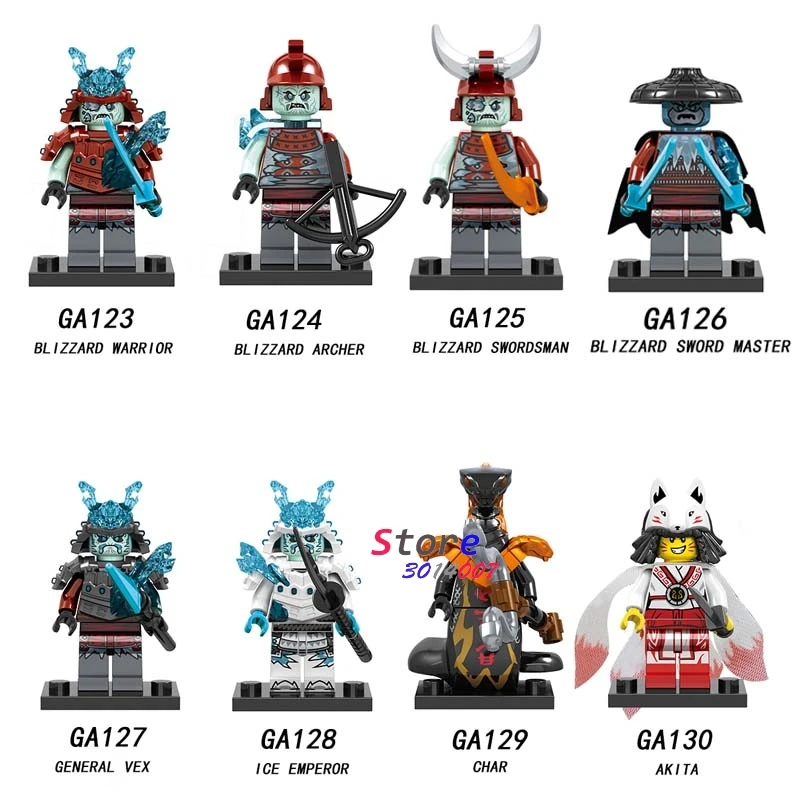 Single Model Building Blocks Char Snake Archer Akita Sword Vex Ice Emperor Toys for children
Single Model Building Blocks Char Snake Archer Akita Sword Vex Ice Emperor Toys for children