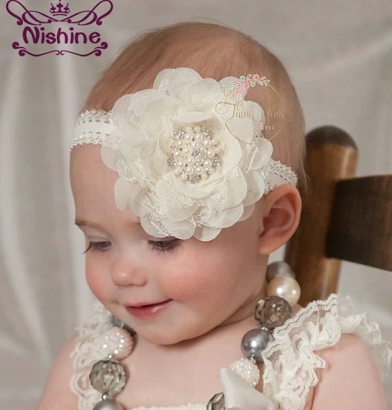 Nishine 10 Colors Lace Chiffon Flower With Pearl Rhinestone Button Center Elastic Kids Girls Headband Party Birthday Headwear
Nishine 10 Colors Lace Chiffon Flower With Pearl Rhinestone Button Center Elastic Kids Girls Headband Party Birthday Headwear