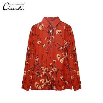 100% Mulberry Silk Blouses/Summer Women's Silk Shirt/Vintage Style For New Year/Print Red Tops/Shirt Woman Long Sleeve/Plus 5XL
100% Mulberry Silk Blouses/Summer Women's Silk Shirt/Vintage Style For New Year/Print Red Tops/Shirt Woman Long Sleeve/Plus 5XL
