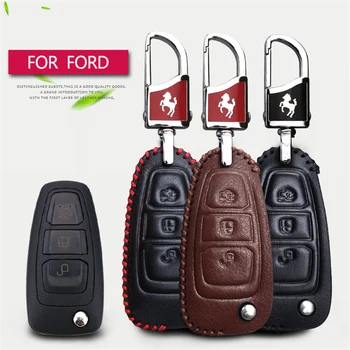 Car Key Cover Case For Ford Mondeo MK3 MK4 MK2 Focus 2 3 Kuga Fiesta Eco Sport Accessories Genuine Leather Smart Key Chain Shell
Car Key Cover Case For Ford Mondeo MK3 MK4 MK2 Focus 2 3 Kuga Fiesta Eco Sport Accessories Genuine Leather Smart Key Chain Shell