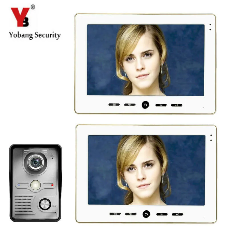YobangSecurity Wired 10" Inch LCD Color Camera Video Door Bell Phone Intercom Home Gate Entry Security Kit System for Families
YobangSecurity Wired 10" Inch LCD Color Camera Video Door Bell Phone Intercom Home Gate Entry Security Kit System for Families