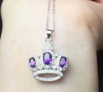 Natural amethyst necklace pendant Free shipping 925 sterling silver 0.45ct*2pcs 0.85ct*1pc gemstone #TF18072509
Natural amethyst necklace pendant Free shipping 925 sterling silver 0.45ct*2pcs 0.85ct*1pc gemstone #TF18072509