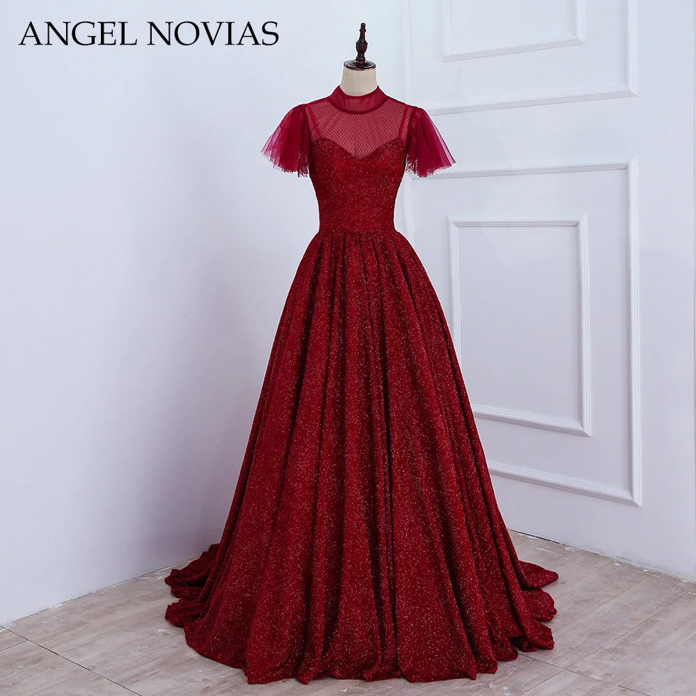 New Arrival Long Elegant Burgundy Woman Evening Dress 2018 High Neck Dubai Formal Arabic Party Prom Gown ANGEL NOVIAS
New Arrival Long Elegant Burgundy Woman Evening Dress 2018 High Neck Dubai Formal Arabic Party Prom Gown ANGEL NOVIAS