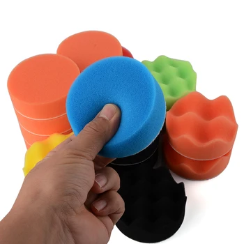 19 Pcs 3" Sponge Polishing Pad Bevel Edge Abrasive Buffing Foam Pad Velcro Waxing Spong T-shape Polishing Disc Buff Pad for Car
19 Pcs 3" Sponge Polishing Pad Bevel Edge Abrasive Buffing Foam Pad Velcro Waxing Spong T-shape Polishing Disc Buff Pad for Car