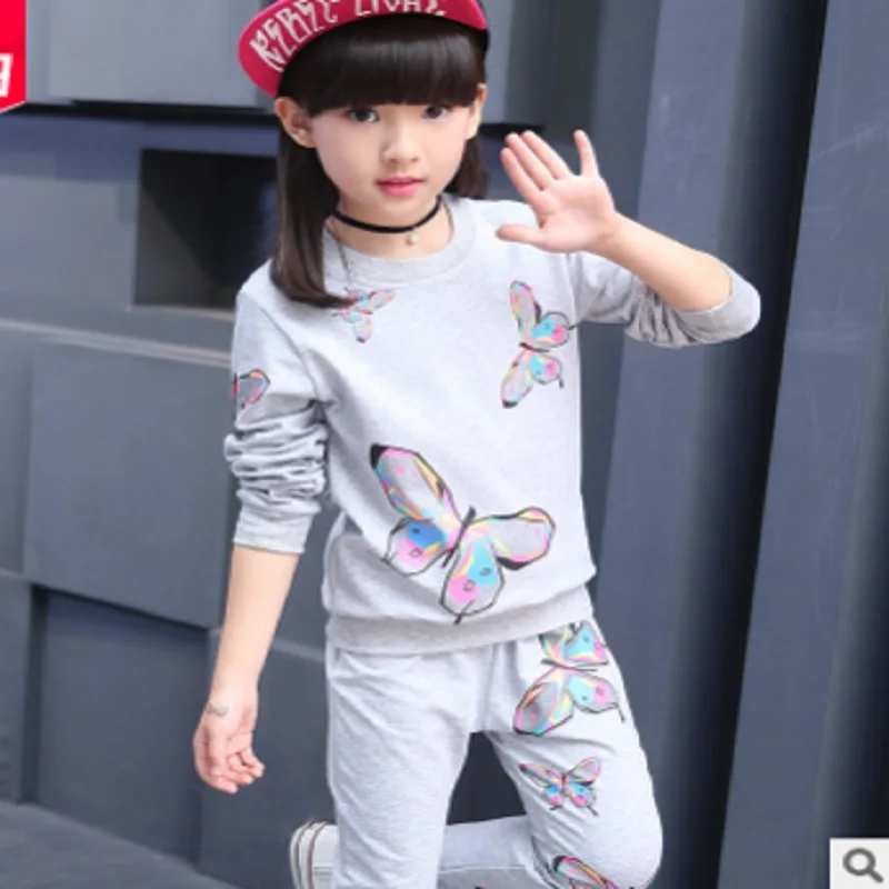 Girls Sports Clothing Sets New 2018 Spring and Autumn Children's 2 Colors Suits Set Size4-14 Kids Clothes Sets 2 piece ly039
Girls Sports Clothing Sets New 2018 Spring and Autumn Children's 2 Colors Suits Set Size4-14 Kids Clothes Sets 2 piece ly039