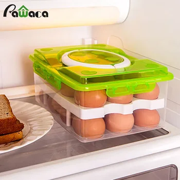 Modern Double-deck Plastic Egg Box Carrier Container with Handle Holder Storage Case Each Holds 24 Eggs Home kitchen storage
Modern Double-deck Plastic Egg Box Carrier Container with Handle Holder Storage Case Each Holds 24 Eggs Home kitchen storage