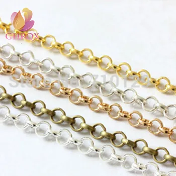 GHRQX 2meter 3.5 mm Metal Links Opened Chains Findings fashion jewelry make necklace bracelets
GHRQX 2meter 3.5 mm Metal Links Opened Chains Findings fashion jewelry make necklace bracelets