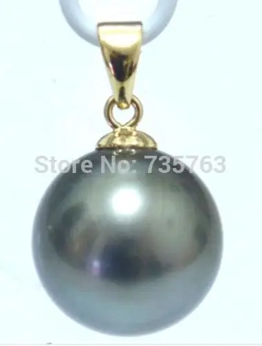 HOT N753 gorgeous 11mm natural tahitian black green pearl pendant
HOT N753 gorgeous 11mm natural tahitian black green pearl pendant
