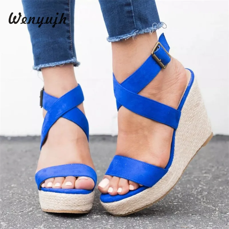 WENYUJH Woman Chaussure Women Wedge Summer Sandals Pumps High Heels Platform Zapatos Mujer Ladies Cross-tied Shoes
WENYUJH Woman Chaussure Women Wedge Summer Sandals Pumps High Heels Platform Zapatos Mujer Ladies Cross-tied Shoes