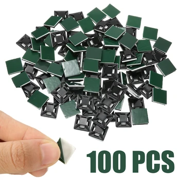 100pcs Square Self Adhesive Cable Wire Tie Base Mounts Bases Sticky Socket Wall Holder Fixing Seat Clamps 12.5*12.5*4mm Green
100pcs Square Self Adhesive Cable Wire Tie Base Mounts Bases Sticky Socket Wall Holder Fixing Seat Clamps 12.5*12.5*4mm Green