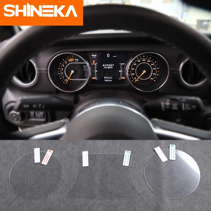 SHINEKA For Jeep Wrangler JL Car Dashboard Stickers GPS Navigation Screen Protector Film Accessories For Jeep Wrangler JL 2018 +
SHINEKA For Jeep Wrangler JL Car Dashboard Stickers GPS Navigation Screen Protector Film Accessories For Jeep Wrangler JL 2018 +