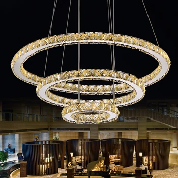 Modern Chandelier LED Crystal Ring Chandelier Ring Crystal Light Fixture Light Suspension Lumiere LED Lighting Circles Lamp
Modern Chandelier LED Crystal Ring Chandelier Ring Crystal Light Fixture Light Suspension Lumiere LED Lighting Circles Lamp