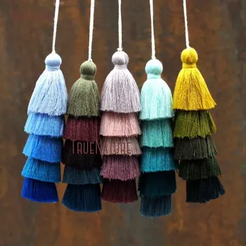5 Mini Cotton Tassel Long Bohemian Style 5 Tiered Ombre Layered Tassel Pendant For Jewelry Making 5.2 inch PM8798
5 Mini Cotton Tassel Long Bohemian Style 5 Tiered Ombre Layered Tassel Pendant For Jewelry Making 5.2 inch PM8798
