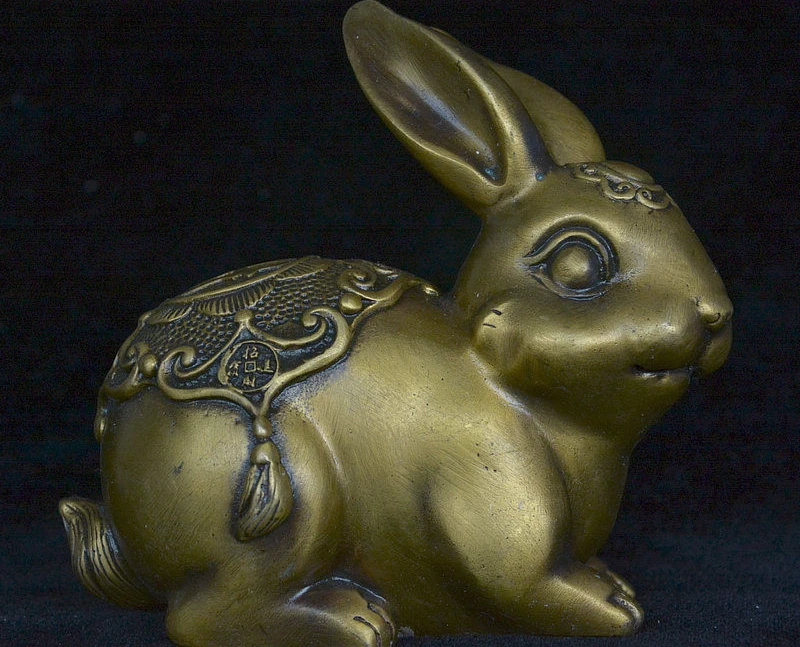 Collect China Bronze Copper Feng shui Wealth 12 Zodiac Year Animal Rabbit Statue
Collect China Bronze Copper Feng shui Wealth 12 Zodiac Year Animal Rabbit Statue