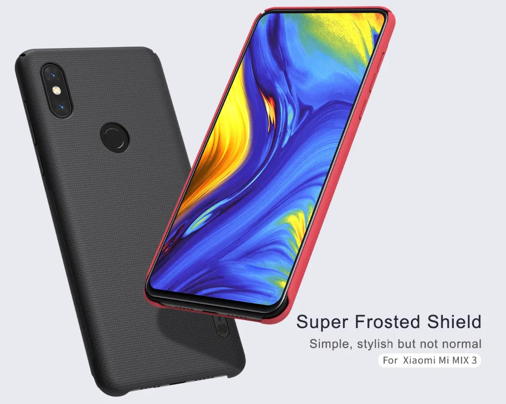 Чехол NILLKIN для телефона Xiaomi Mi MIX 3 суперматовый защитный жесткий чехол