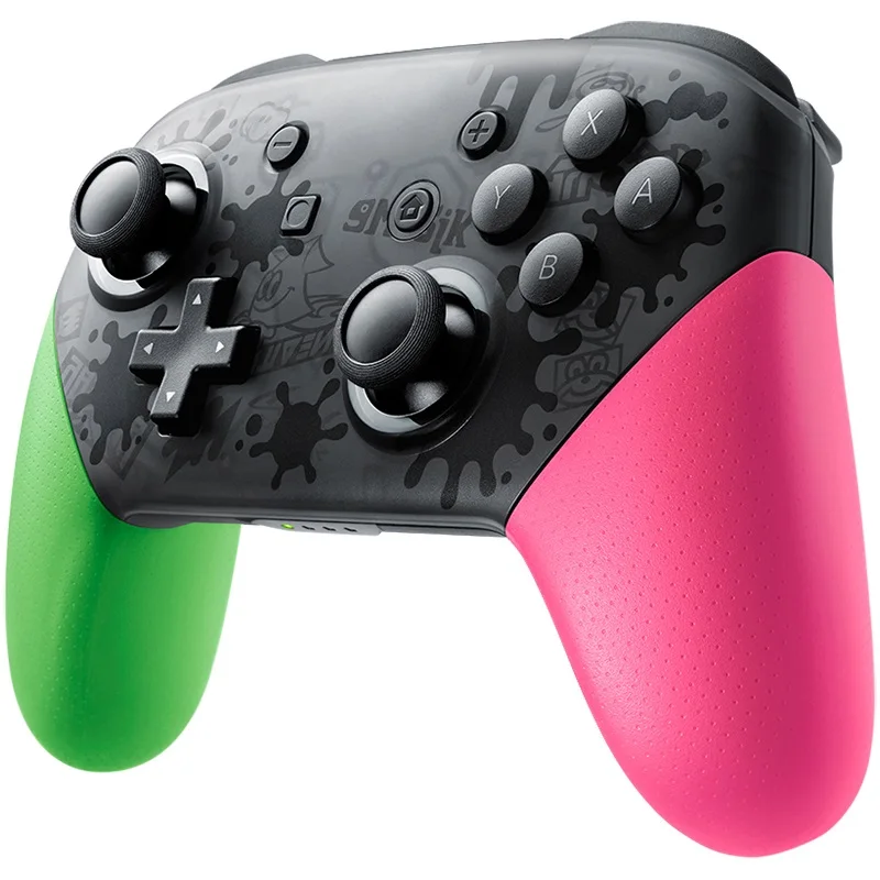 For Nintend Switch Pro Controller Bluetooth Wireless Gamepads Game Joystick Host Console Joypad - Splatoon 2/Xenoblade Themed