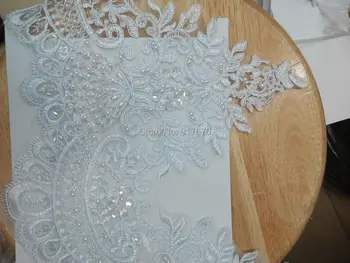 Wholesale Embroidery Lace Fabric with Beaded Pearl Mesh Headwear Polyester Materials Pure White Lace Trims
Wholesale Embroidery Lace Fabric with Beaded Pearl Mesh Headwear Polyester Materials Pure White Lace Trims