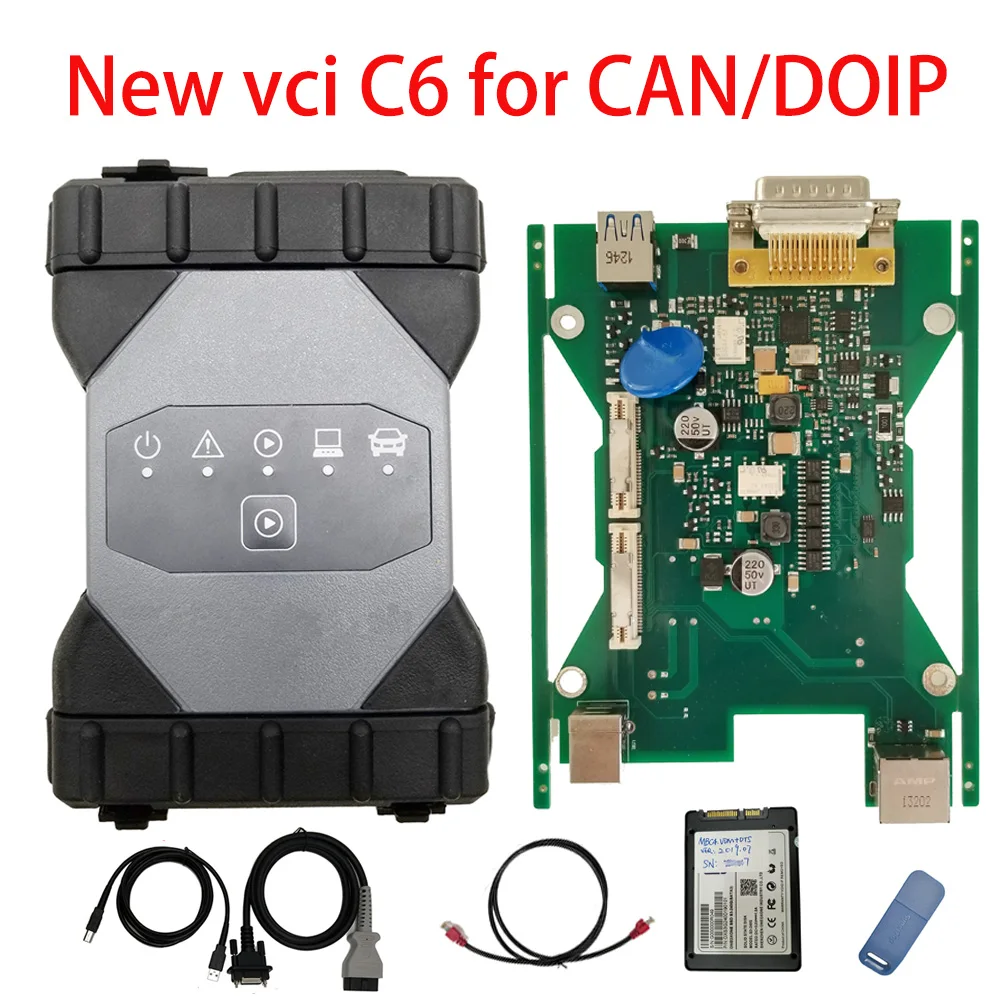 2019 New MB Star C6 CAN BUS/ DoIP MB VCI C6 Diagnosis Multiplexer with V2019.7 Software HDD/SSD diagnostic tool update by mb c4
2019 New MB Star C6 CAN BUS/ DoIP MB VCI C6 Diagnosis Multiplexer with V2019.7 Software HDD/SSD diagnostic tool update by mb c4