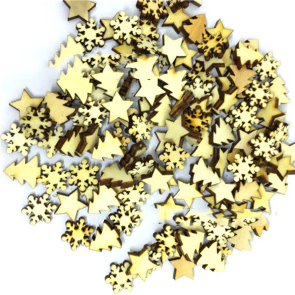 100pcs /Bag Christmas Decor Xmas Wood Chip Tree Ornaments Hanging Pendant Decoration Gifts home decor
100pcs /Bag Christmas Decor Xmas Wood Chip Tree Ornaments Hanging Pendant Decoration Gifts home decor