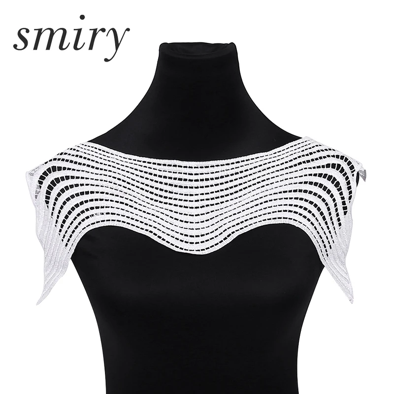 Smiry 1pc White Stripe Beautiful Embroidery Long African Lace Fabric DIY Lace Collar Fabric For Sewing Supplies Craft
Smiry 1pc White Stripe Beautiful Embroidery Long African Lace Fabric DIY Lace Collar Fabric For Sewing Supplies Craft