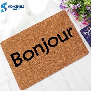 45*70cm French Languages Hello Welcome Entrance Indoor Floormat Rugs Hallway Anti-slip Rubber Bath Kitchen Mat for Home Decor 
45*70cm French Languages Hello Welcome Entrance Indoor Floormat Rugs Hallway Anti-slip Rubber Bath Kitchen Mat for Home Decor