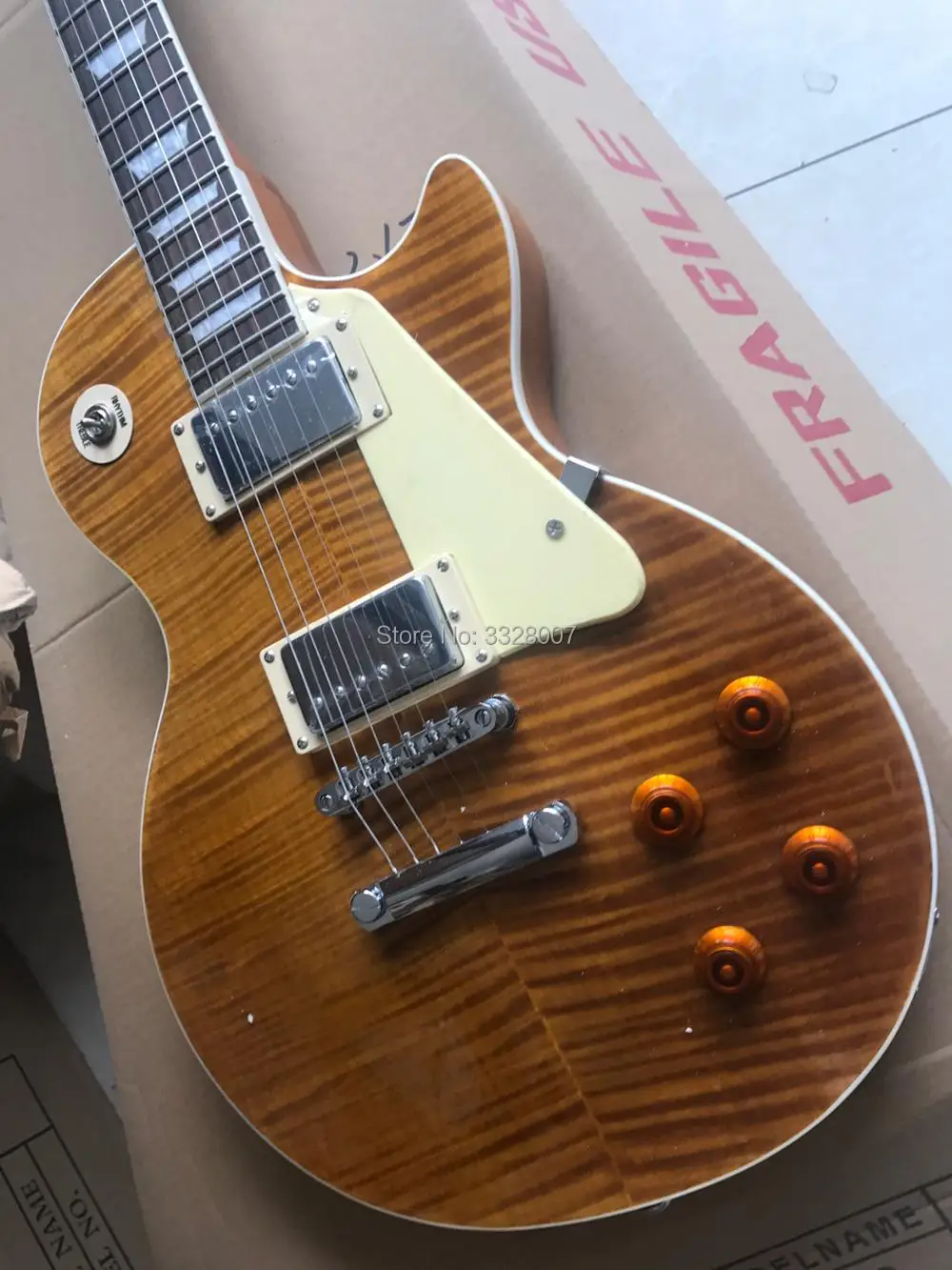 in stock;good quality Krait Supreme guitar;flamed maple top and back;gold hardware;free shipping
in stock;good quality Krait Supreme guitar;flamed maple top and back;gold hardware;free shipping