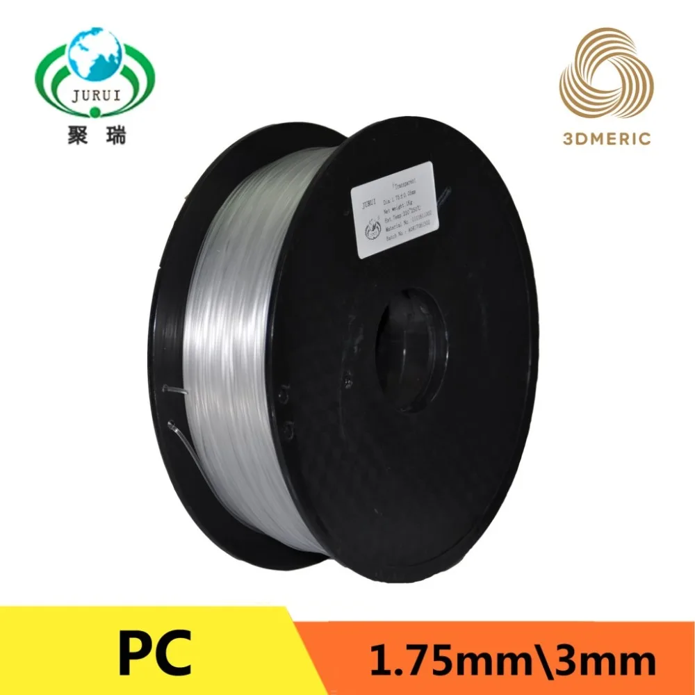 New Transparent PC 3D Printer Filament Orignial 1.75mm Color 1kg/Spool for FDM Filament Printer
New Transparent PC 3D Printer Filament Orignial 1.75mm Color 1kg/Spool for FDM Filament Printer