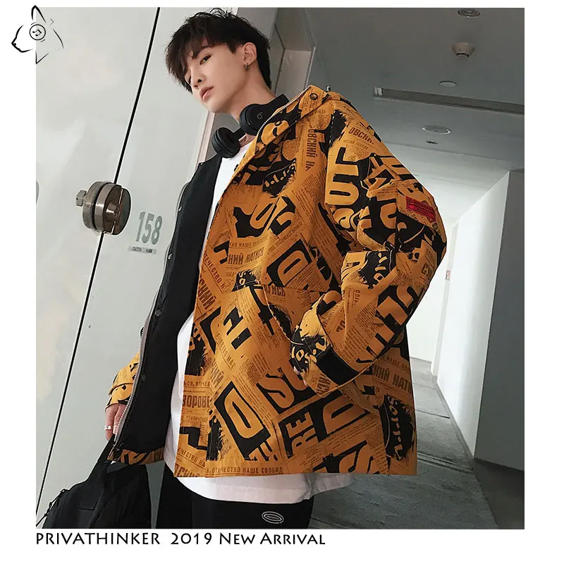 Privathinker Autum Cargo Letter Print Jacket Casual Streetwear Hooded Jacket Coats 2019 Outdoors Big Pocket Tooling Jacket
Privathinker Autum Cargo Letter Print Jacket Casual Streetwear Hooded Jacket Coats 2019 Outdoors Big Pocket Tooling Jacket