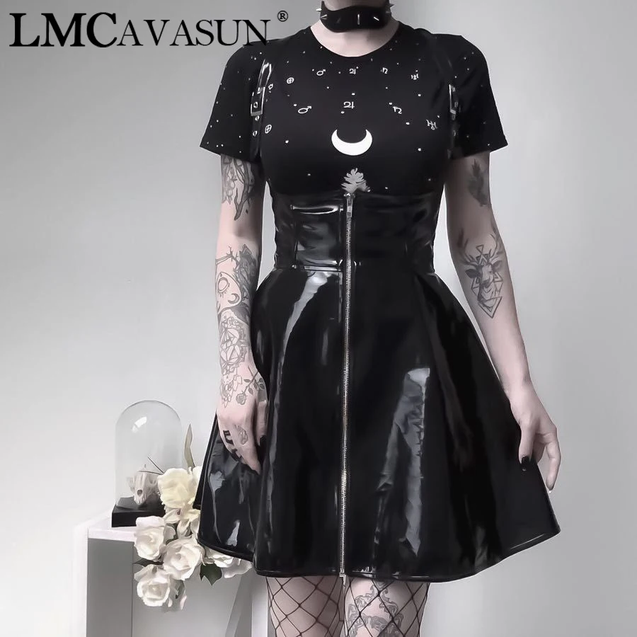 LMCAVASUN Mini Dresses Casual Black Sexy Hot Summer Bodycon Spaghetti Strap Stripe Travel Female Fashion Hip Hop Short Dress
LMCAVASUN Mini Dresses Casual Black Sexy Hot Summer Bodycon Spaghetti Strap Stripe Travel Female Fashion Hip Hop Short Dress