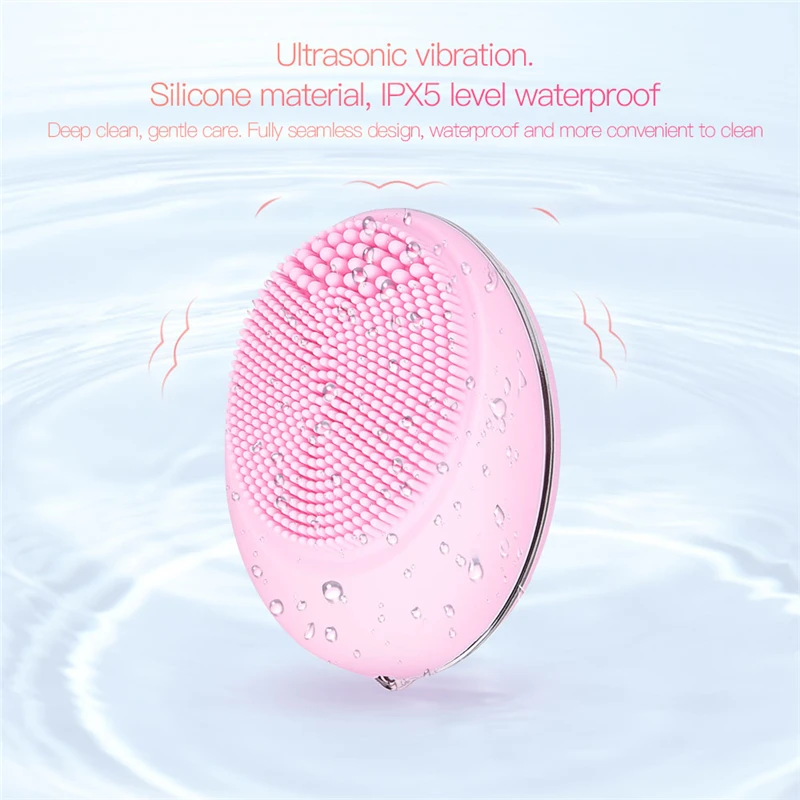 Mini Sonic Face Deep Cleansing Brush Massager Skin Pore Ultrasonic Skin Scrubber Waterproof Silicone Facial Cleansing Device 45
Mini Sonic Face Deep Cleansing Brush Massager Skin Pore Ultrasonic Skin Scrubber Waterproof Silicone Facial Cleansing Device 45