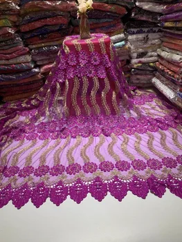 Popular 5yard african french lace fabric high quality 2019 guipure lace fabric with stone nigerian lace fabrics for dress ZQ-A49
Popular 5yard african french lace fabric high quality 2019 guipure lace fabric with stone nigerian lace fabrics for dress ZQ-A49