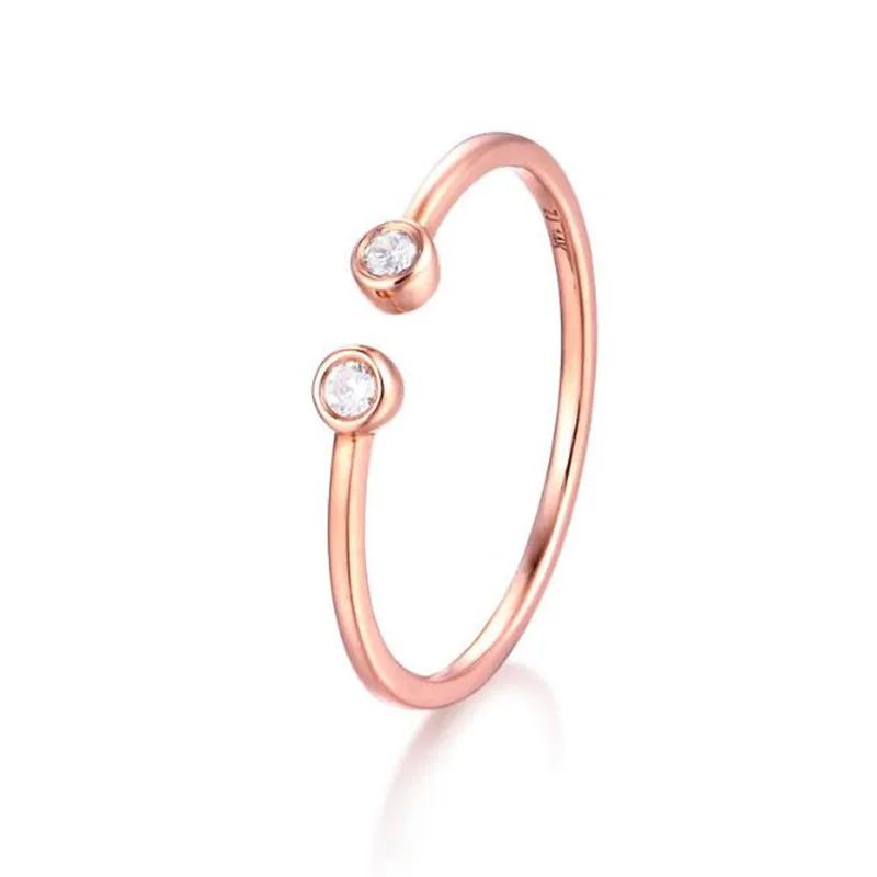 18K Gold Open Finger Rings Double Round CZ Crystal Stone Tension Setting Rose Gold & Silver Color For Girls Women Eternity Ring
18K Gold Open Finger Rings Double Round CZ Crystal Stone Tension Setting Rose Gold & Silver Color For Girls Women Eternity Ring