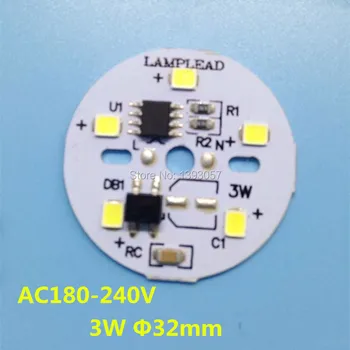 20pcs High PF Driverless Light Source 3W 32mm LED PCB, AC180-240V Directly Needn't Driver SMD 2835 Bulbs Panel Excellent Qualit
20pcs High PF Driverless Light Source 3W 32mm LED PCB, AC180-240V Directly Needn't Driver SMD 2835 Bulbs Panel Excellent Qualit