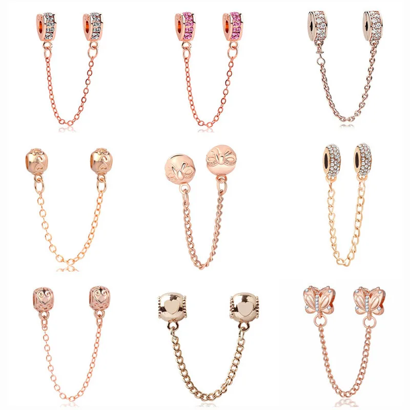 2019 new 1pc free shipping rose pink gold bow clip butterfly heart safety chain bead Fit Pandora Charm Bracelet for women F052
2019 new 1pc free shipping rose pink gold bow clip butterfly heart safety chain bead Fit Pandora Charm Bracelet for women F052