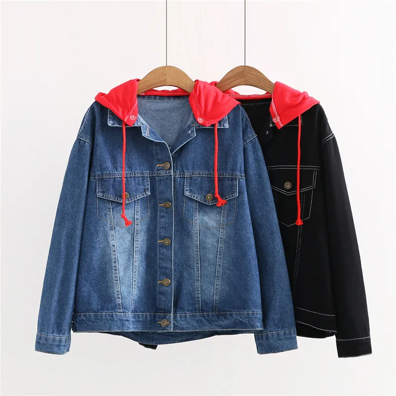 2018 spring new hooded back print denim jacket, washed wild thin street casual jacket
2018 spring new hooded back print denim jacket, washed wild thin street casual jacket