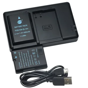DSTE Dual Slot Charger with 2PCS EN-EL14 Battery for Nikon D5100 D5200 D5300 D5500 D5600 DF P7000 P7100 P7200 P7700 P7800 D3400
DSTE Dual Slot Charger with 2PCS EN-EL14 Battery for Nikon D5100 D5200 D5300 D5500 D5600 DF P7000 P7100 P7200 P7700 P7800 D3400