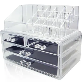 Jewelry and Cosmetic Storage Display Boxes transparent acrylic Desktop cosmetic case Dressing table lipstick rack
Jewelry and Cosmetic Storage Display Boxes transparent acrylic Desktop cosmetic case Dressing table lipstick rack