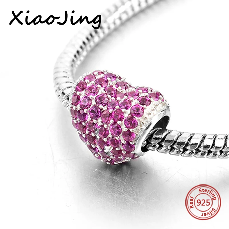 Fit European charm 925 sterling silver original love heart beads with red color cubic zirconia authentic jewelry making for gift
Fit European charm 925 sterling silver original love heart beads with red color cubic zirconia authentic jewelry making for gift