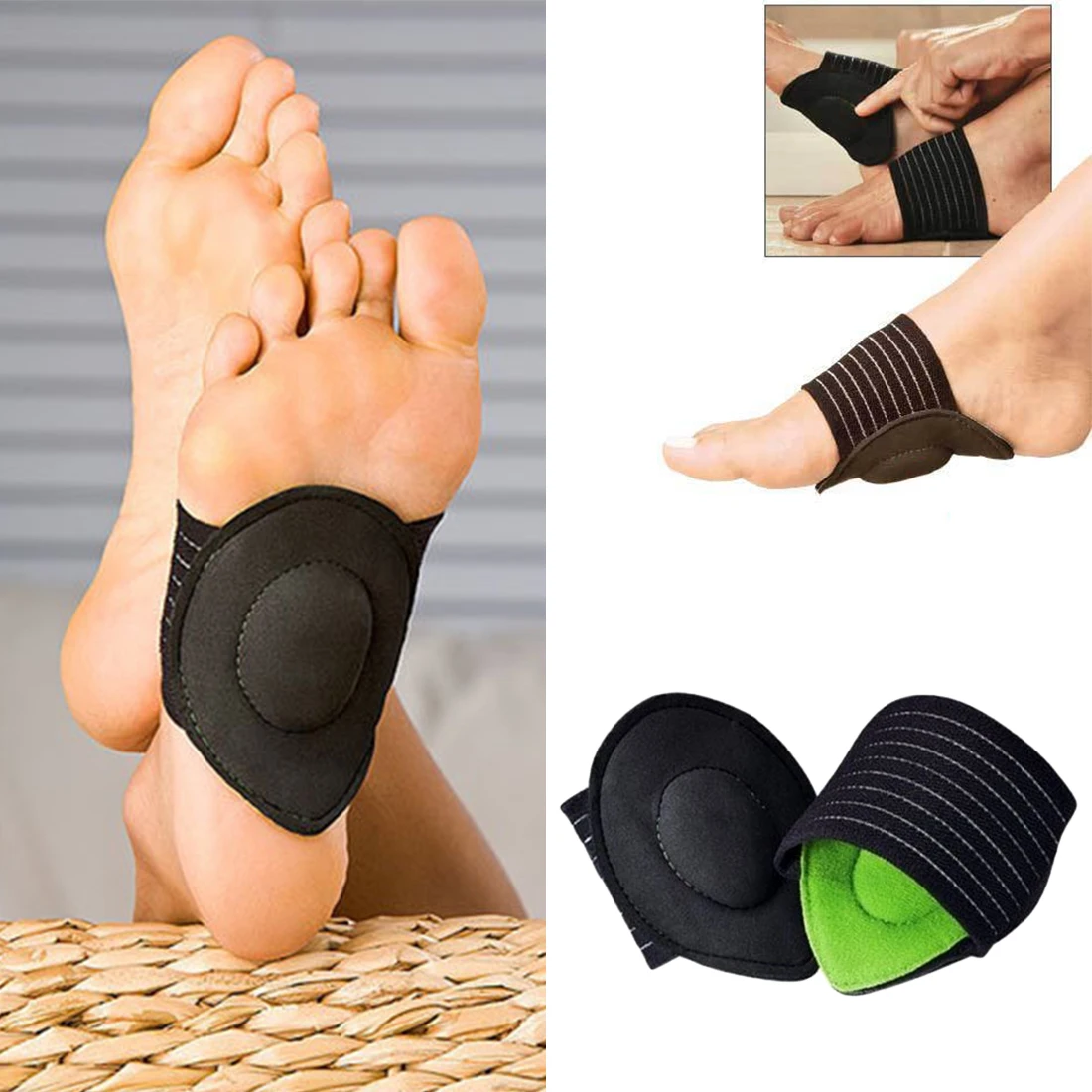 Foot Arch Pad Running Pad Thicken Green 2PCS Unisex New Shock Absorption Foot Arch Support Plantar Fasciitis Heel Pain Aid
Foot Arch Pad Running Pad Thicken Green 2PCS Unisex New Shock Absorption Foot Arch Support Plantar Fasciitis Heel Pain Aid