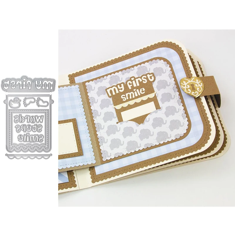 My First Steps and Frame Metal Cutting Dies for Scrapbooking and Cards Making Paper Craft Album Decoration Die New 2019
My First Steps and Frame Metal Cutting Dies for Scrapbooking and Cards Making Paper Craft Album Decoration Die New 2019